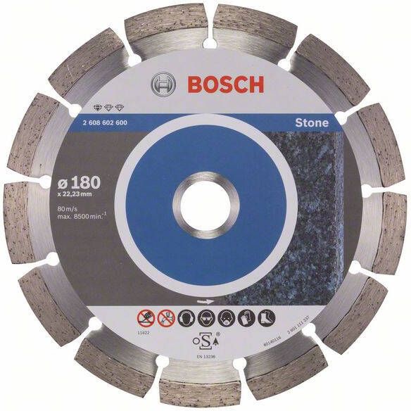 Bosch Accessoires Diamantdoorslijpschijf Standard for Stone 180 x 22 23 x 2 x 10 mm 1st 2608602600