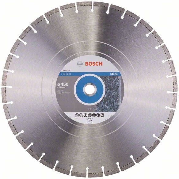 Bosch Accessoires Diamantdoorslijpschijf Standard for Stone 450 x 25 40 x 3 6 x 10 mm 1st 2608602605