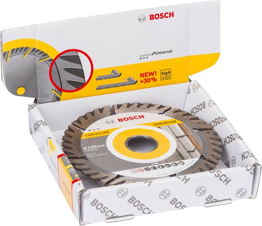 Bosch Accessoires Diamantdoorslijpschijf | Standard for Universal | 125X22 23 | 10 stuks 2608615060