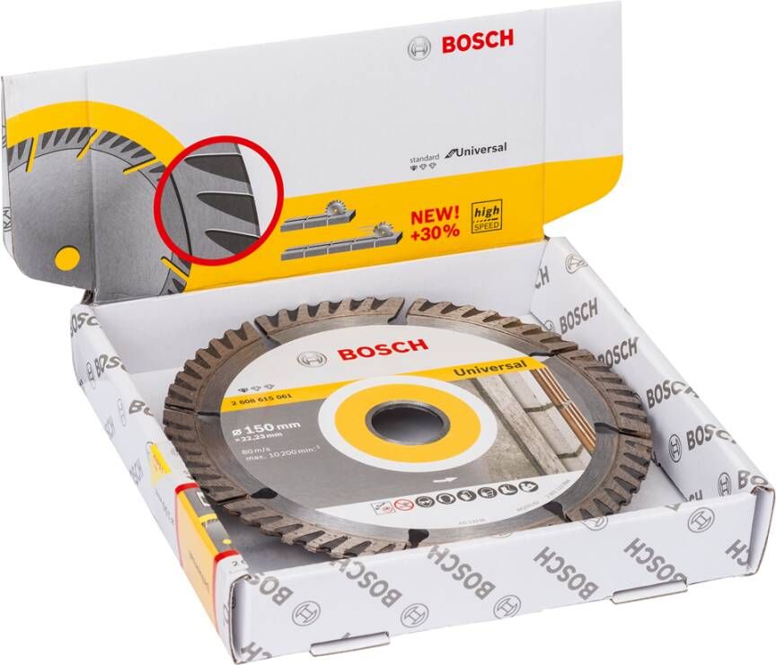 Bosch Accessoires Diamantdoorslijpschijf | Standard for Universal | 150X22 23 | 10 stuks 2608615062