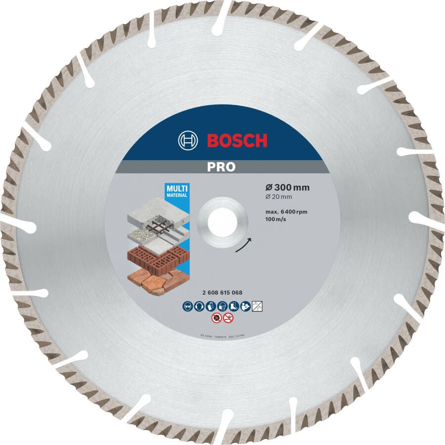 Bosch Accessoires Diamantdoorslijpschijf | Standard for Universal | 300X20 2608615068