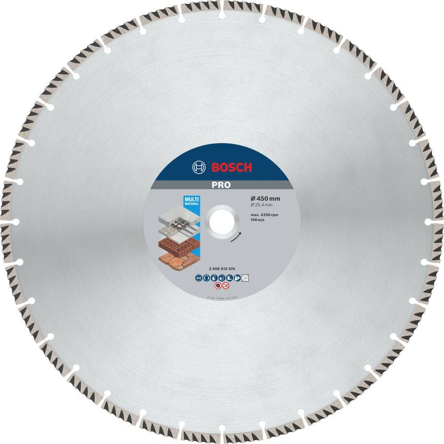 Bosch Accessoires Diamantdoorslijpschijf | Standard for Universal | 450X25 4 2608615074