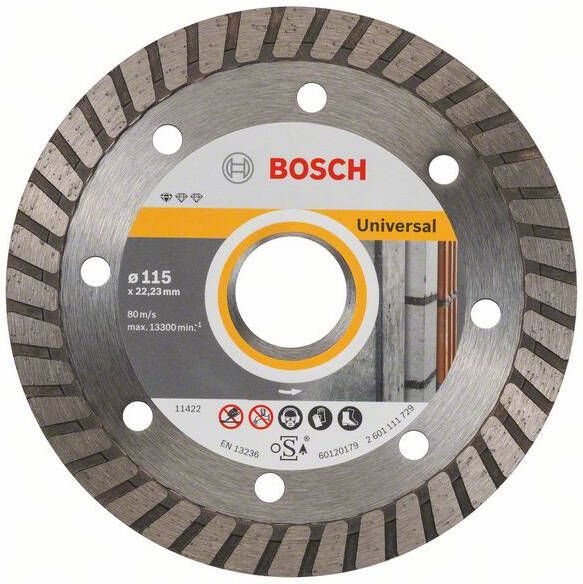 Bosch Accessoires Diamantdoorslijpschijf Standard for Universal Turbo 115 x 22 23 x 2 x 10 mm 1st 2608602393