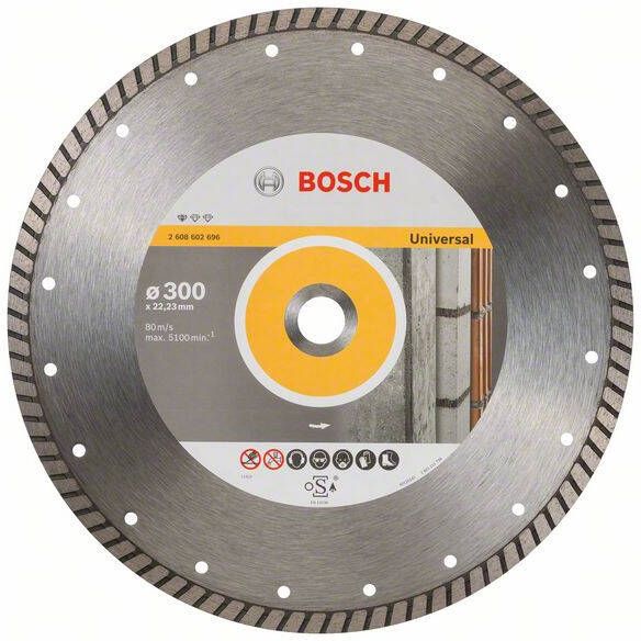 Bosch Accessoires Diamantdoorslijpschijf Standard for Universal Turbo 300 x 22 23 x 3 x 10 mm 1st 2608602696