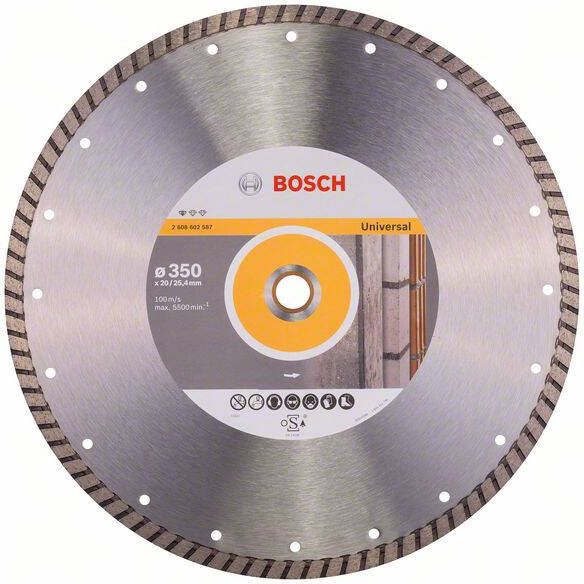 Bosch Accessoires Diamantdoorslijpschijf Standard for Universal Turbo 350 x 20 00+25 40 x 3 x 10 mm 1st 2608602587