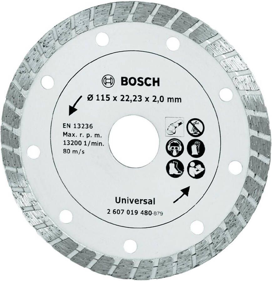 Bosch Accessoires Diamantdoorslijpschijf Turbo 115 mm Ø 2607019480