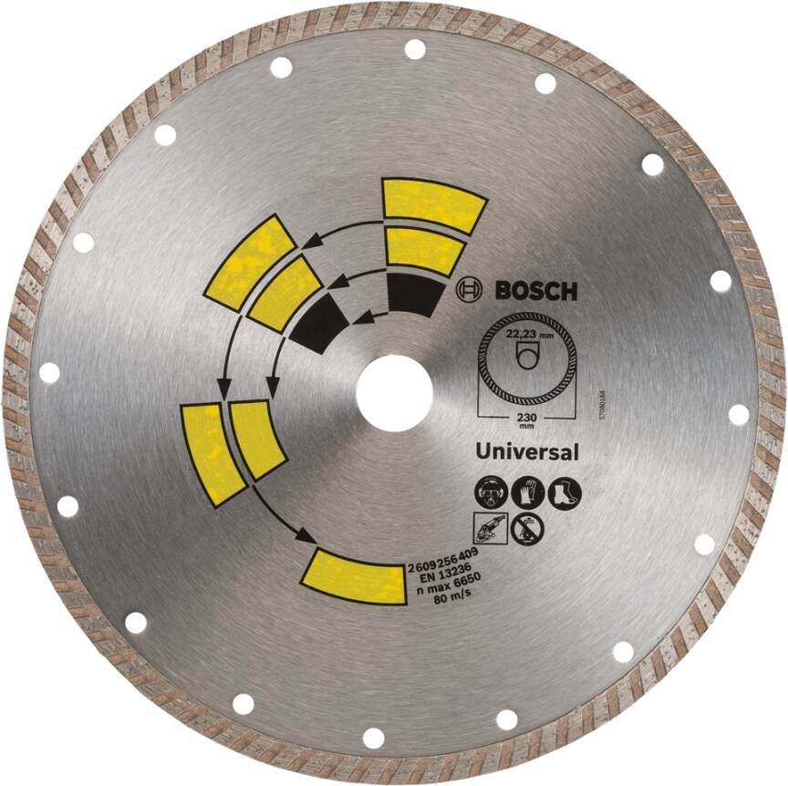 Bosch Accessoires Diamantdoorslijpschijf Universal Turbo | 230 mm 2609256409