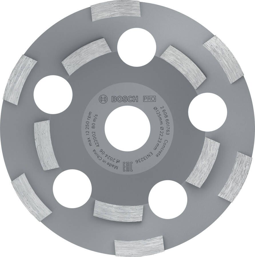Bosch Accessoires Diamantkomschijf Expert for Abrasive 50 g mm 125 x 22 23 x 4 5 mm 1st 2608602553