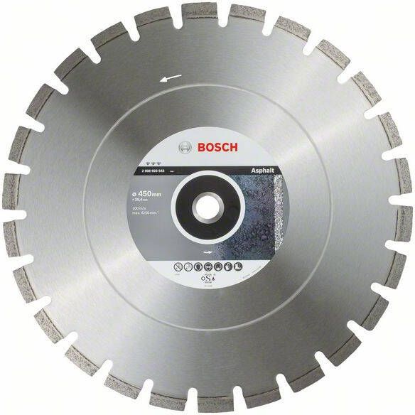 Bosch Accessoires Diamantschijf Best for Asphalt 450x25.4x12mm 2608603643
