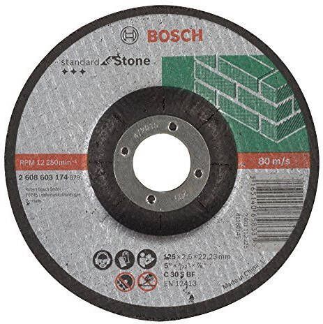 Bosch Accessoires Doorslijpschijf gebogen Standard for Stone C 30 S BF 125 mm 22 23 mm 2 5 mm 1 stuks 2608603174