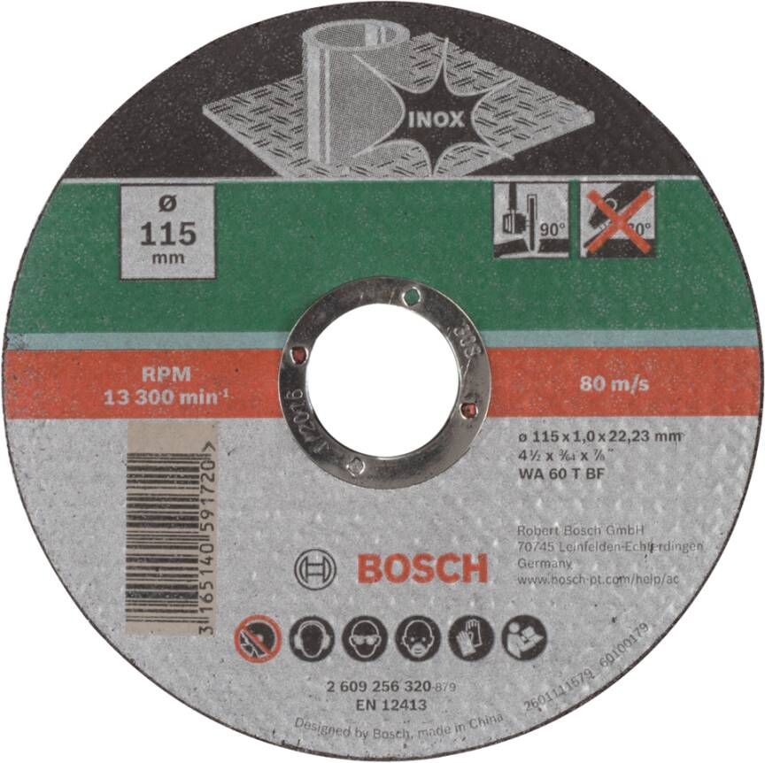 Bosch Accessoires Doorslijpschijf Inox | 115 X1 | Recht 2609256320