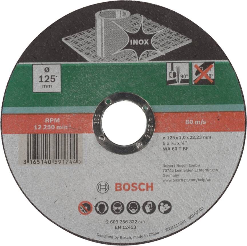 Bosch Accessoires Doorslijpschijf Inox | 125 X1 | Recht 2609256322