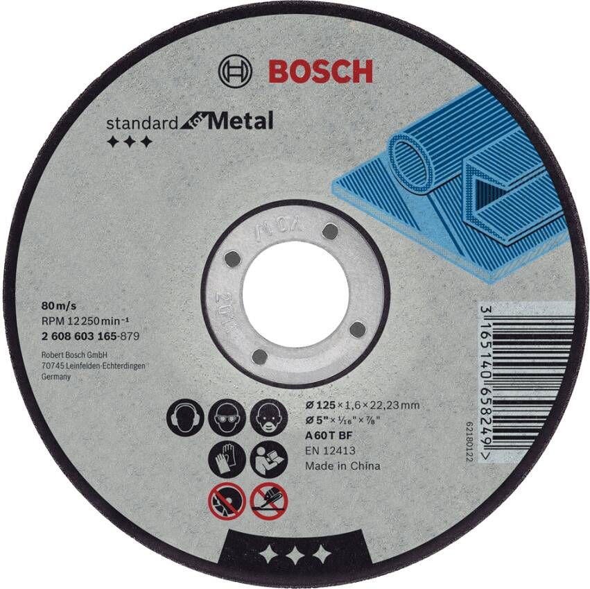 Bosch Accessoires Doorslijpschijf Metaal 100X2 5 mm Recht 2608600091