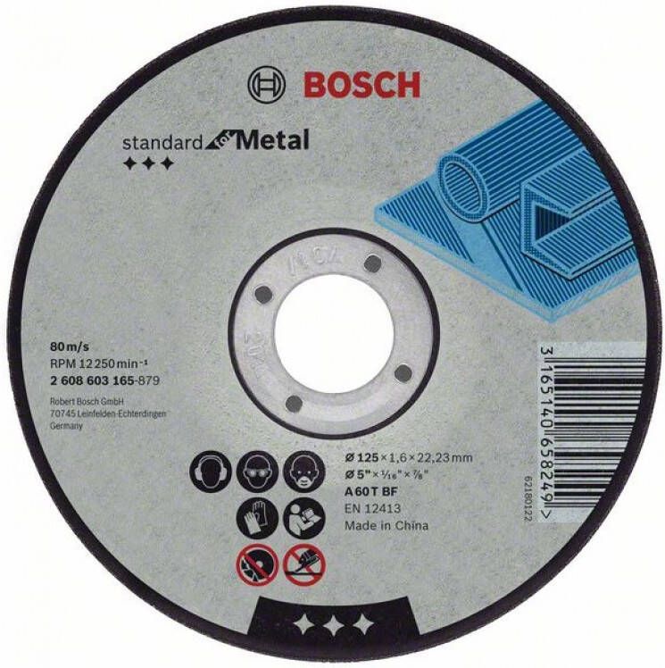 Bosch Accessoires Doorslijpschijf recht Standard for Metal A 30 S BF 115 mm 22 23 mm 2 5 mm 1 stuks 2608603164