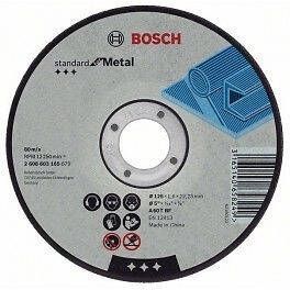 Bosch Accessoires Doorslijpschijf recht Standard for Metal A 60 T BF 115 mm 22 23 mm 1 6 mm 1 stuks 2608603163