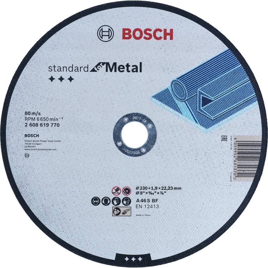 Bosch Accessoires Doorslijpschijf Standard Metal 230X1.9X22.23 2608619770