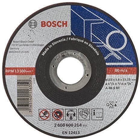 Bosch Accessoires Doorslijpschijven | Metaal | 115x1 6 | per 25 | 2608600214