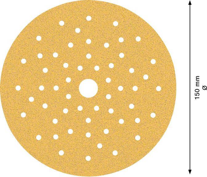 Bosch Accessoires Expert C470 schuurpapier voor excenterschuurmachines 150 mm multigaten K80 50-delig 1 stuk(s) 2608901137