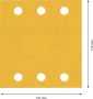 Bosch Accessoires Expert C470 schuurpapier voor vlakschuurmachines 115 x 107 mm K240 10-delig 2608900895 - Thumbnail 1