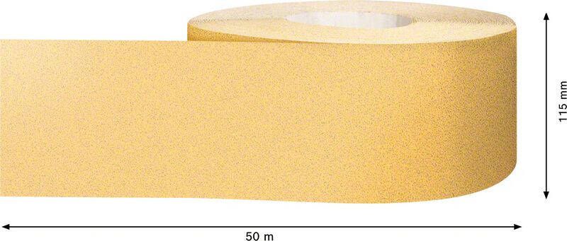 Bosch Accessoires Expert C470 schuurpapierrol voor handmatig schuren 115 mm x 50 m K60 1 stuk(s) 2608900978