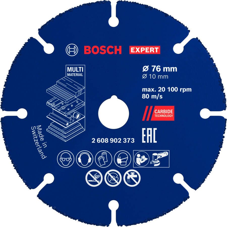 Bosch Accessoires EXPERT Carbide Multi Wheel Doorslijpschijf 76 mm | 10 mm 2608902373