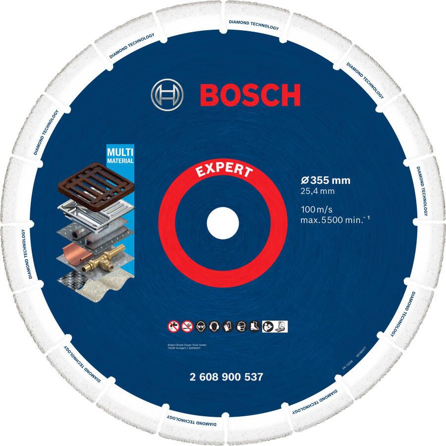 Bosch Accessoires Expert Diamond Metal Wheel grote doorslijpschijf 355 x 25 4 mm 1 stuk(s) 2608900537