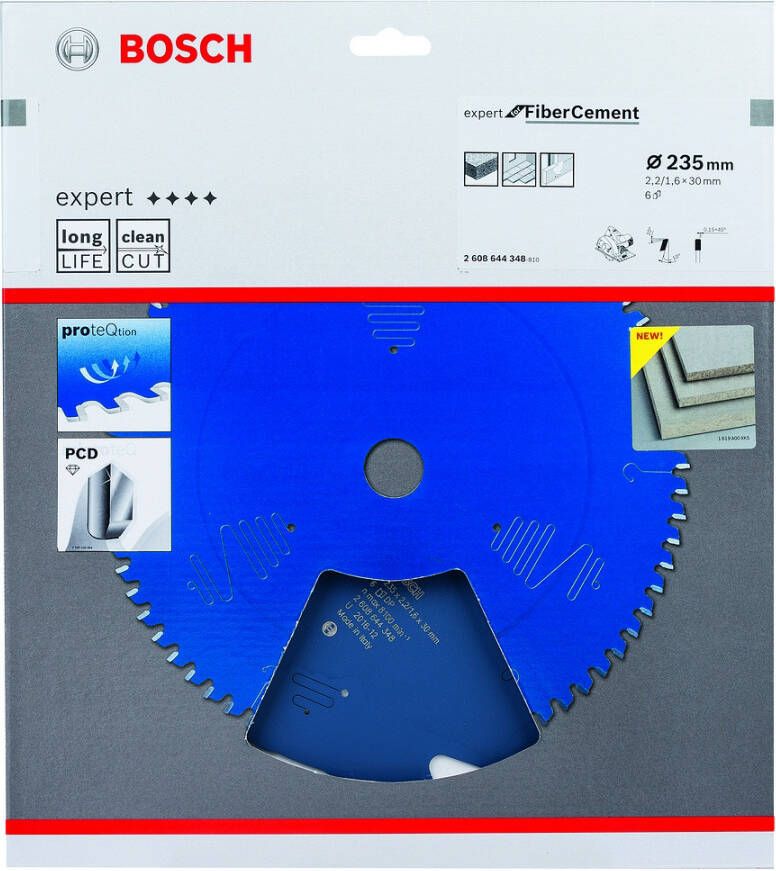 Bosch Accessoires Expert for Fibre Cement cirkelzaagblad EX FC H 235x30-6 1 stuk(s) 2608644348