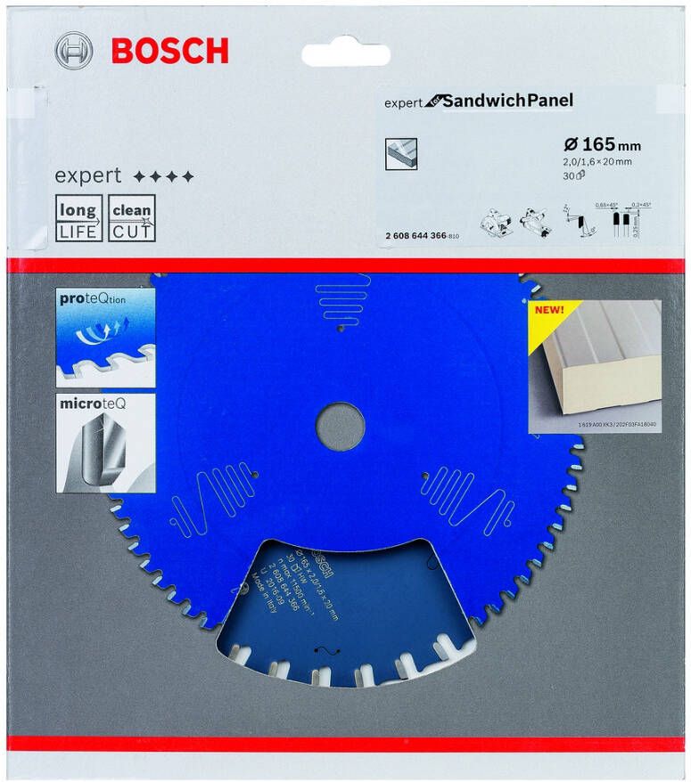 Bosch Accessoires Expert for High Pressure Laminate cirkelzaagblad EX SH H 165x20-30 1 stuk(s) 2608644366