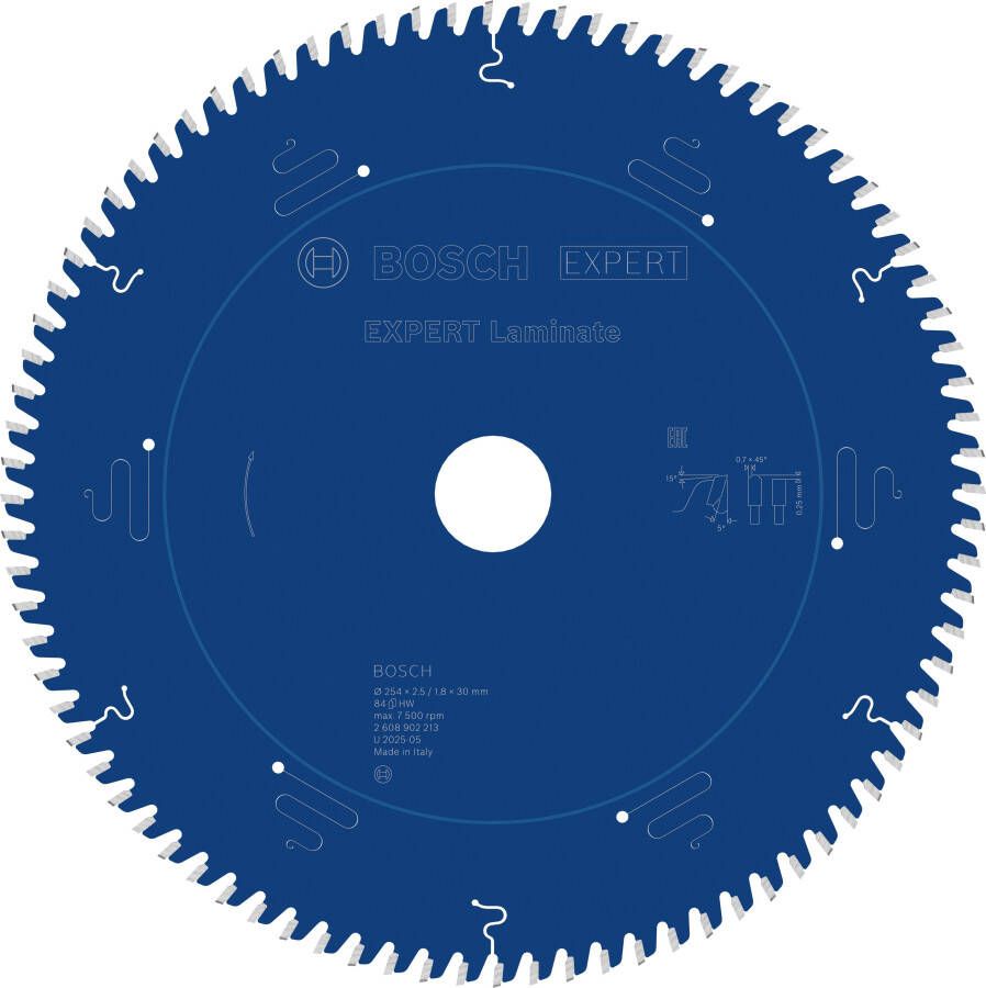 Bosch Accessoires EXPERT Laminate Cirkelzaagblad | 254 x 2 5 1 8 x 30 mm | T84 2608902213