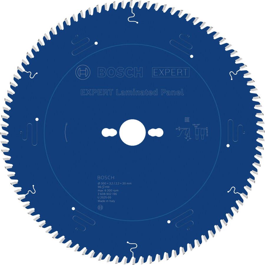 Bosch Accessoires EXPERT Laminated Panel-Cirkelzaagblad | 300 x 3 2 2 x 30 mm | T96 2608902196