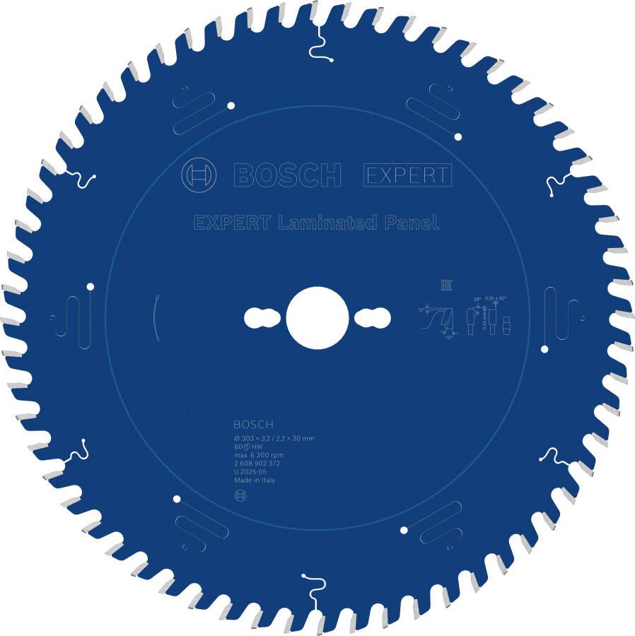 Bosch Accessoires EXPERT Laminated Panel-Cirkelzaagblad | 303 x 3 2 2 x 30 mm | T60 2608902372