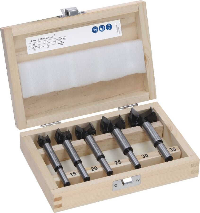 Bosch Accessoires EXPERT Laminated Wood scharnierborenset | 15; 20; 25; 30; 35 x 60 x 90 mm | 5-delig 2608901844