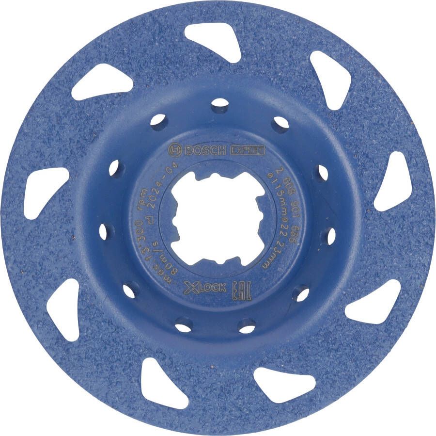 Bosch Accessoires EXPERT Multi Material carbide Slijpkop fijn | plat | X-LOCK | 115 mm | 22 23 mm 2608901686