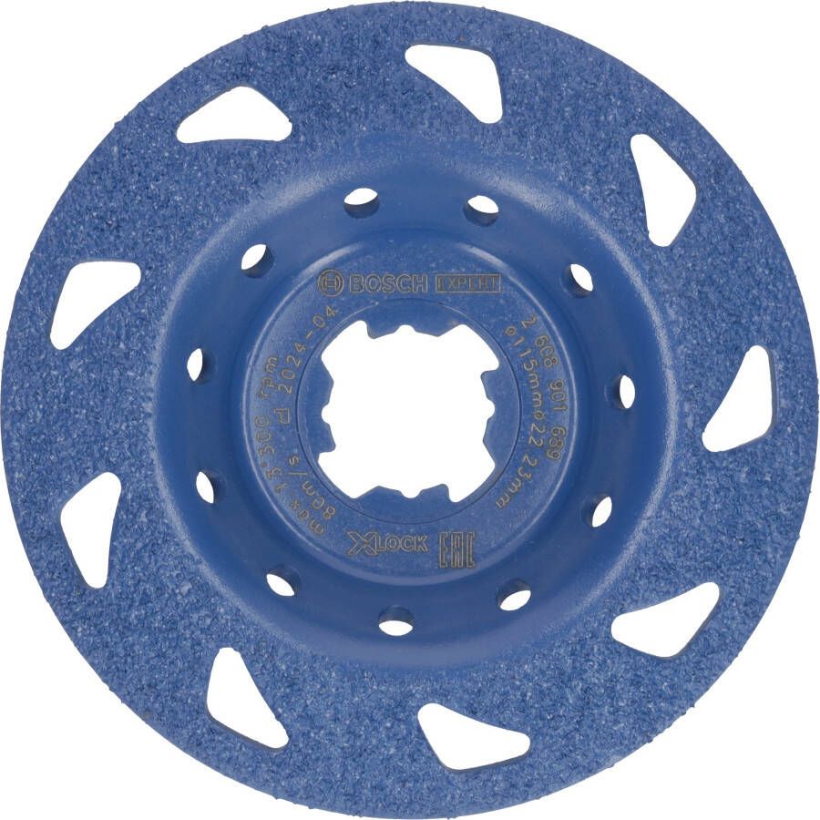 Bosch Accessoires EXPERT Multi Material carbide Slijpkop fijn | schuin | X-LOCK | 115 mm | 22 23 mm 2608901689