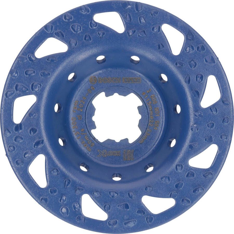 Bosch Accessoires EXPERT Multi Material carbide Slijpkop grof | plat | X-LOCK | 115 mm | 22 23 mm 2608901684