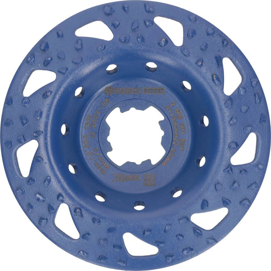 Bosch Accessoires EXPERT Multi Material carbide Slijpkop grof | schuin | X-LOCK | 115 mm | 22 23 mm 2608901687