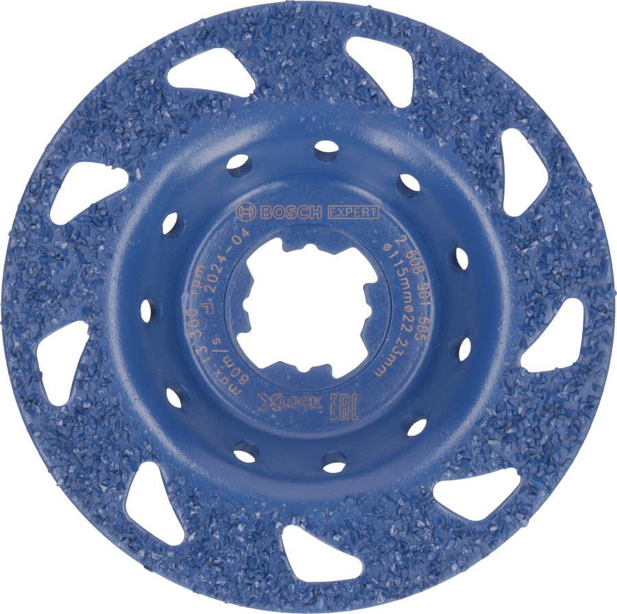 Bosch Accessoires EXPERT Multi Material carbide Slijpkop medium | plat | X-LOCK | 115 mm | 22 23 mm 2608901685