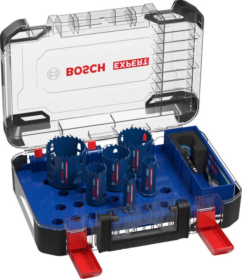 Bosch Accessoires EXPERT Multi Material Power Change Plus Gatzagenset | 22; 25; 35; 51; 60; 68 x 60 mm | 9-delig 2608901906