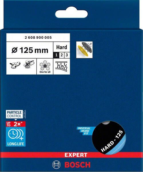 Bosch Accessoires Expert Multihole steunpads universeel 125 mm hard 1 stuk(s) 2608900005