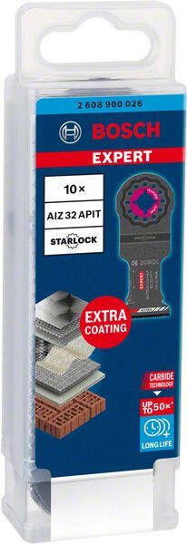 Bosch Accessoires Expert MultiMax AIZ 32 APIT multitoolzaagblad 32 mm 10-delig 2608900026