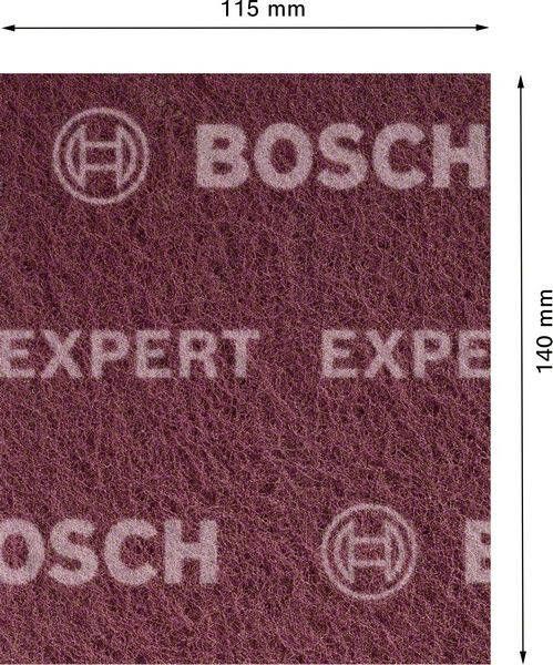 Bosch Accessoires Expert N880 vliespad voor handmatig schuren 115 x 140 mm algemeen gebruik 1 stuk(s) 2608901220