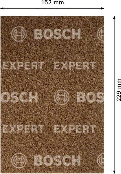 Bosch Accessoires Expert N880 vliespad voor handmatig schuren 152 x 229 mm grof A 1 stuk(s) 2608901212