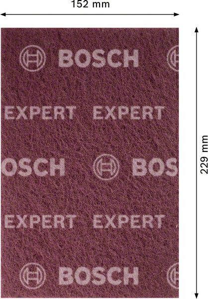 Bosch Accessoires Expert N880 vliespad voor handmatig schuren 152 x 229 mm zeer fijn A 1 stuk(s) 2608901215