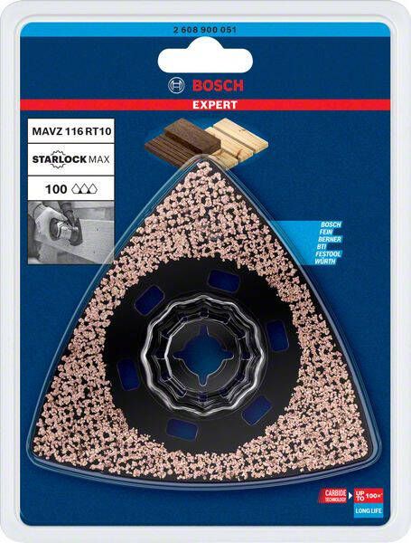 Bosch Accessoires Expert Sanding Plate MAVZ 116 RT10 multitoolzaagblad 116 mm 1 stuk(s) 2608900051