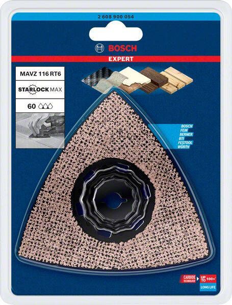 Bosch Accessoires Expert Sanding Plate MAVZ 116 RT6 multitoolzaagblad 116 mm 1 stuk(s) 2608900054