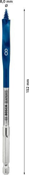 Bosch Accessoires Expert SelfCut Speed speedboor 8 x 152 mm 5 stuk(s) 2608900310