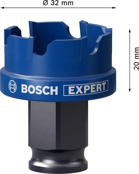 Bosch Accessoires Expert Sheet Metal gatzaag 30 x 40 mm 1 stuk(s) 2608900496
