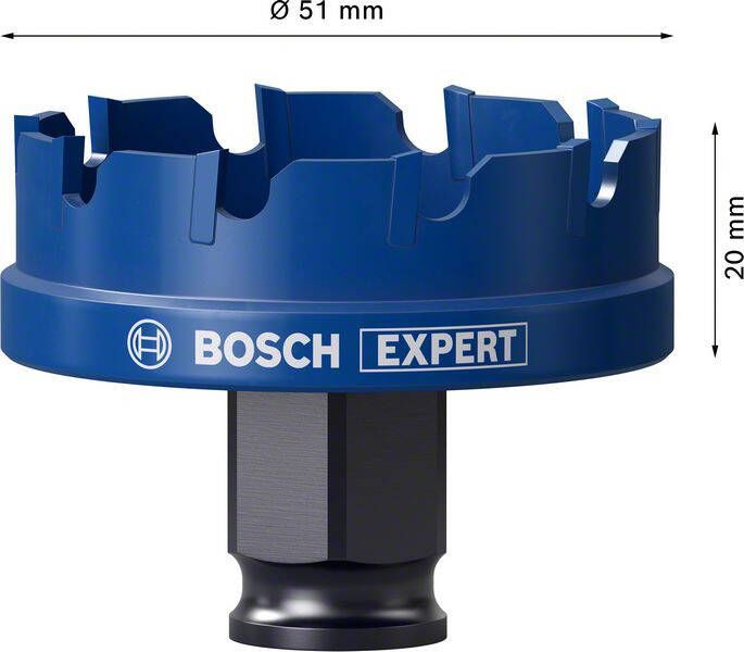 Bosch Accessoires Expert Sheet Metal gatzaag 51 x 40 mm 1 stuk(s) 2608900500