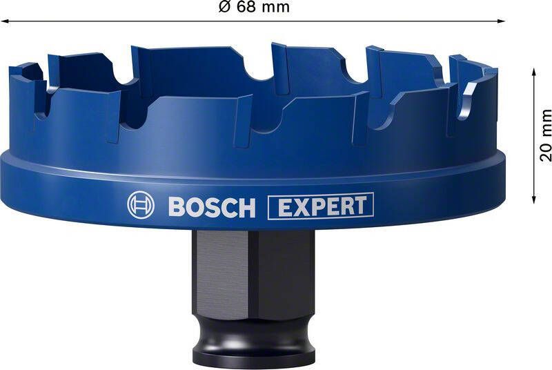 Bosch Accessoires Expert Sheet Metal gatzaag 68 x 40 mm 1 stuk(s) 2608900501
