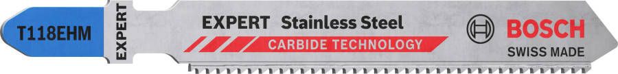 Bosch Accessoires Expert 'Stainless Steel' T 118 EHM decoupeerzaagblad 3-delig 1 stuk(s) 2608900562
